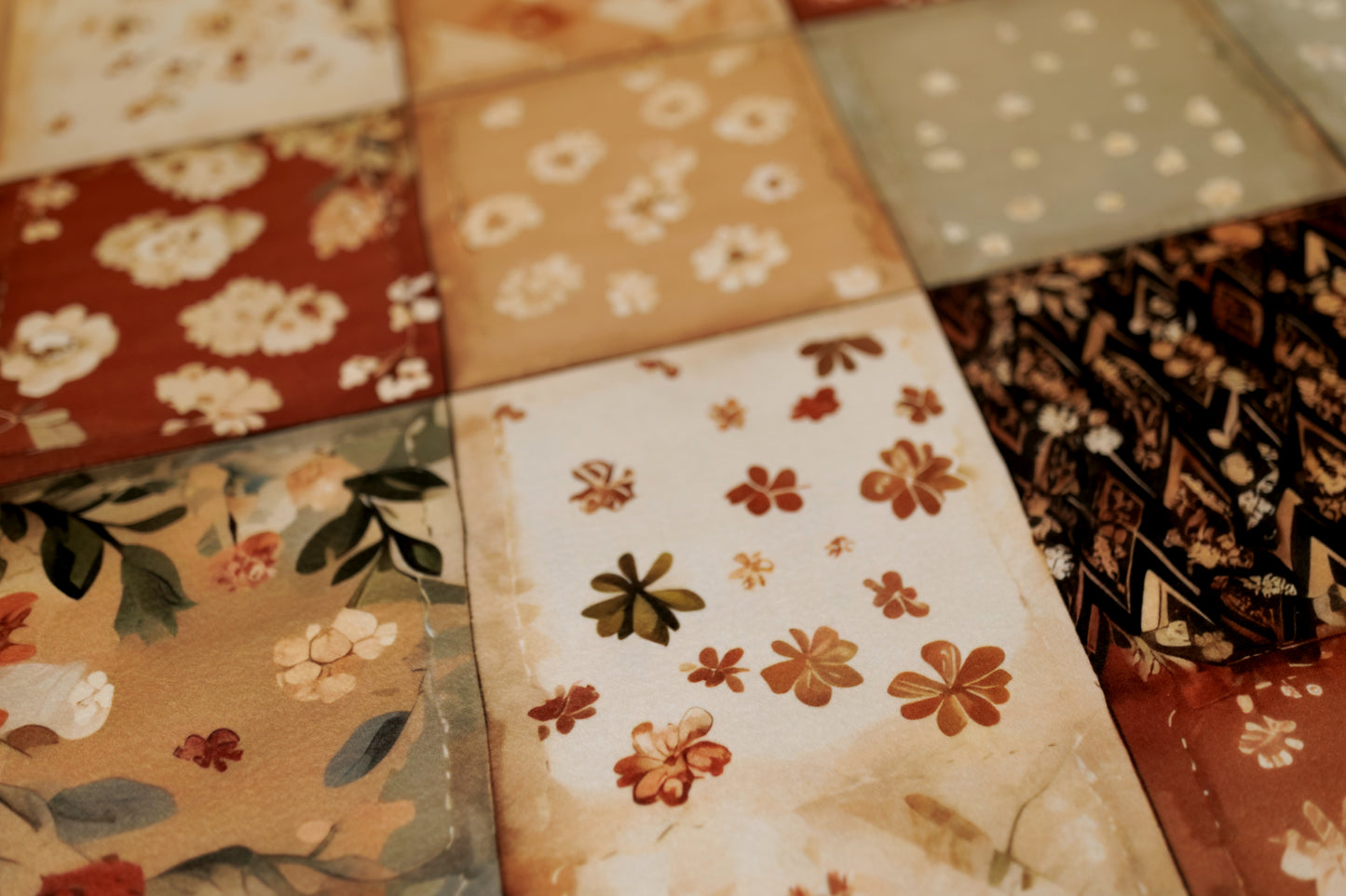 Vintage Patchwork Posing Fabric