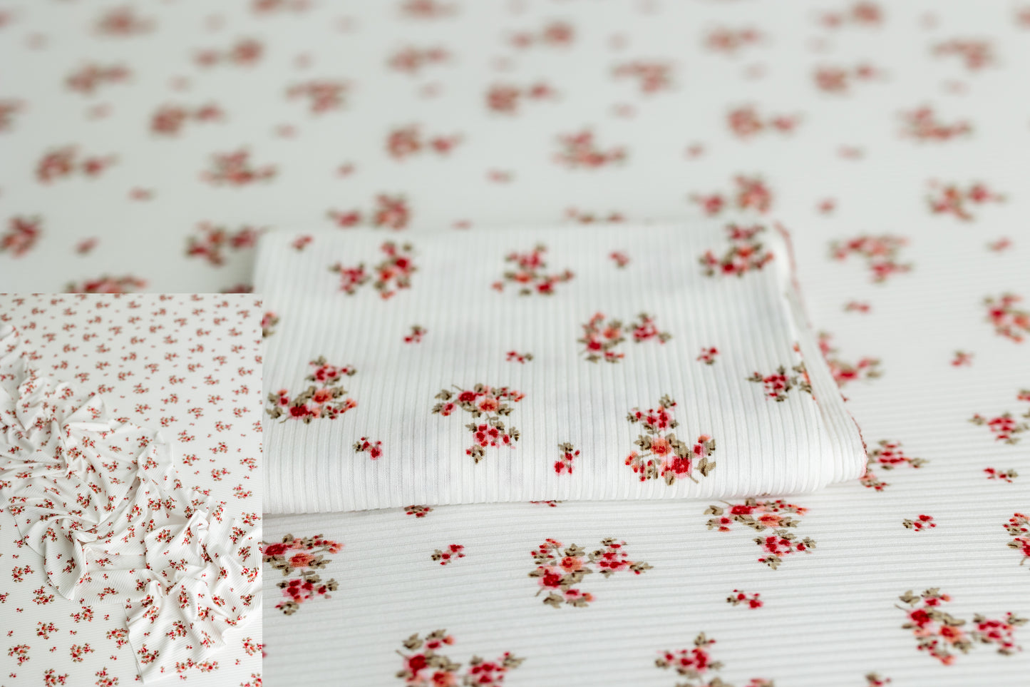 Rosette | White & Burgundy Floral