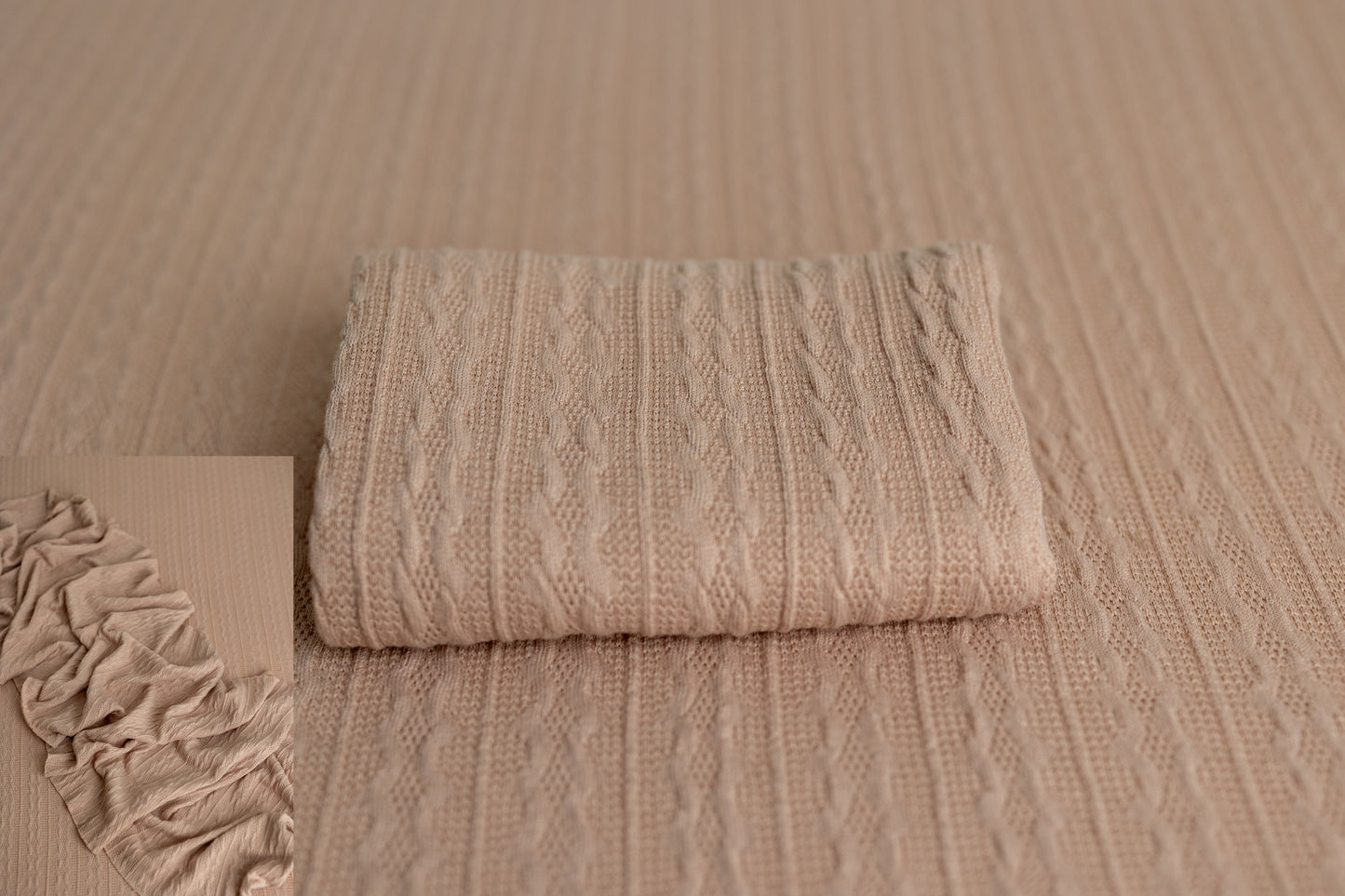 Tan cable drop/wrap set (stretchy)