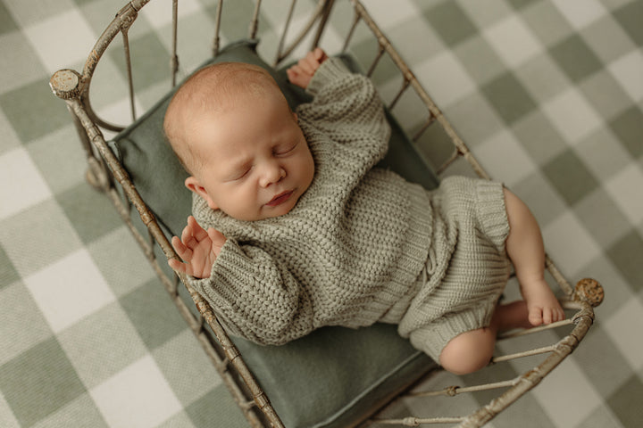 Fieldstone | Newborn Bed Sheet & Pillowcase