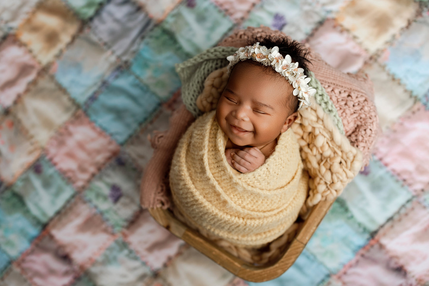 80's Baby - Newborn Photography Posing Fabric | Backdrop