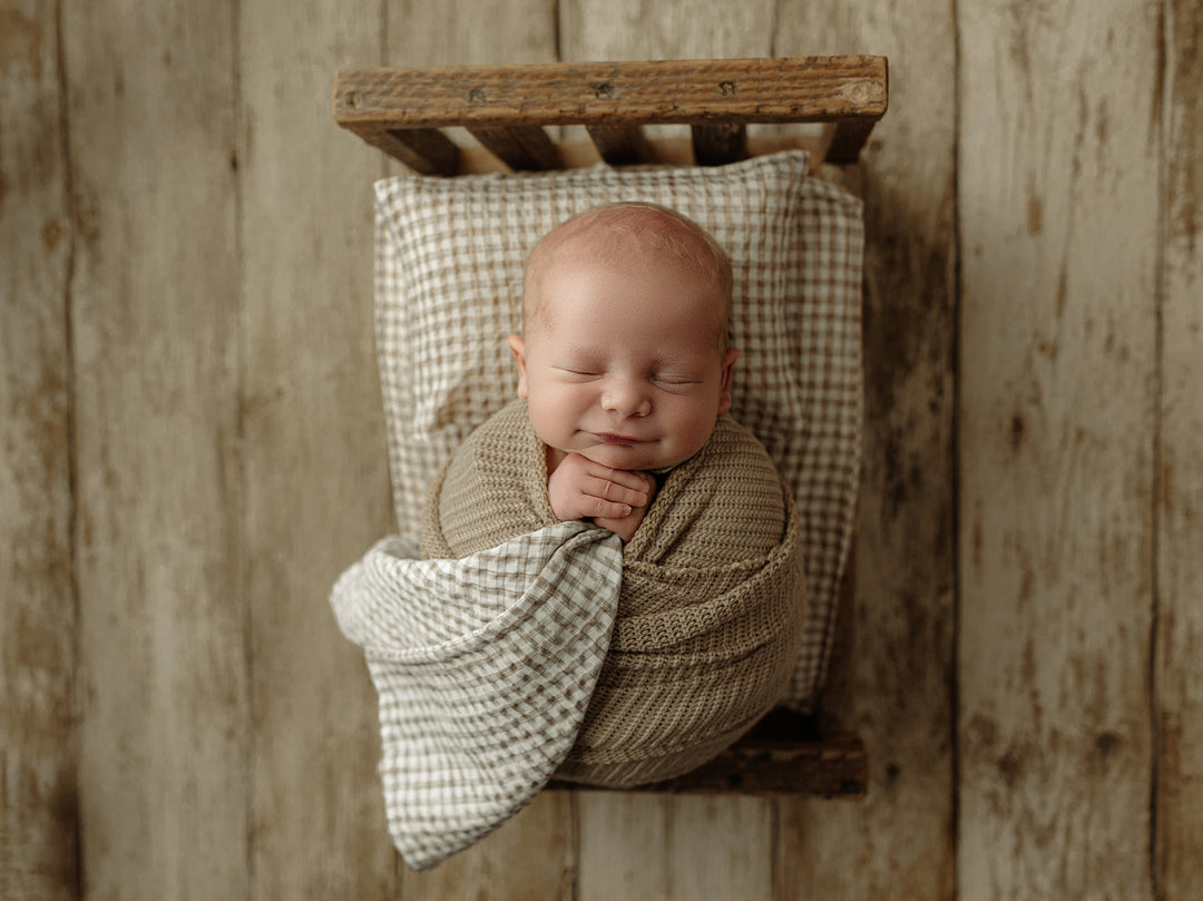 Mill House Check | Newborn Bed Sheet & Pillowcase