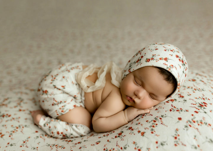 Grandma’s Couch Floral Fabric Drop + Ruffle Wrap