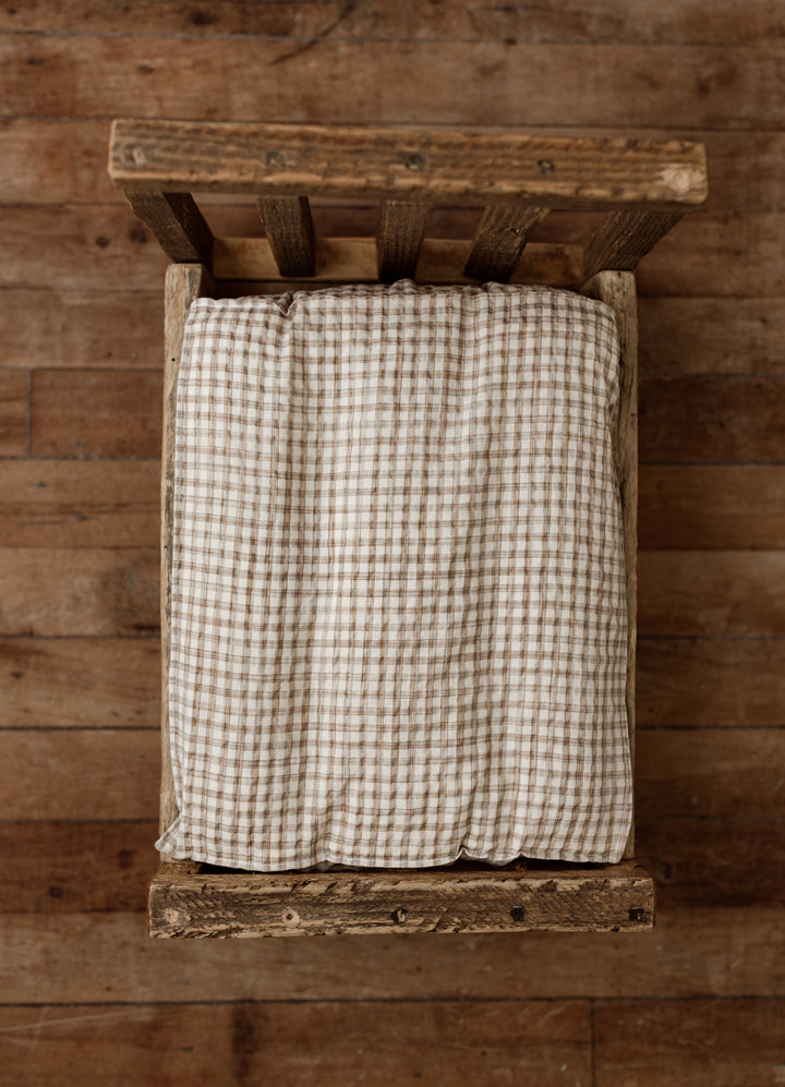 Mill House Check | Newborn Bed Sheet & Pillowcase