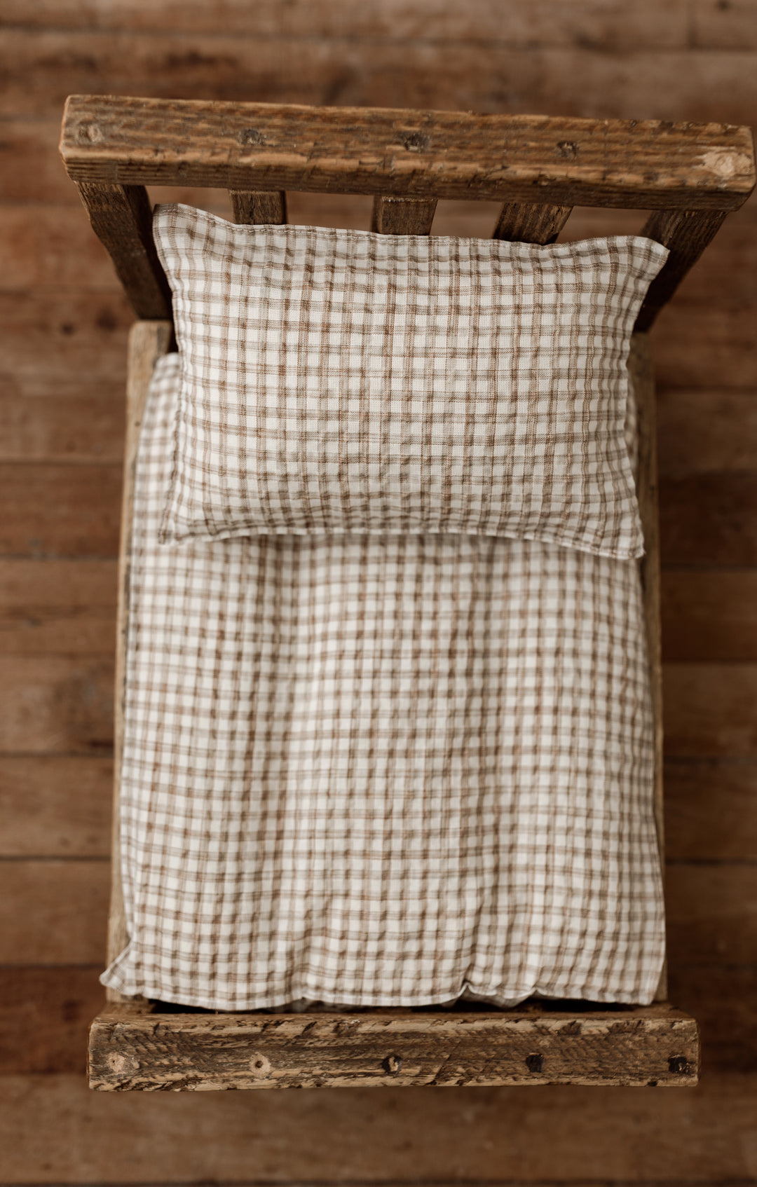 Mill House Check | Newborn Bed Sheet & Pillowcase
