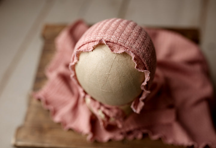 Crush Ruffle Bonnet + Sleepy Hat