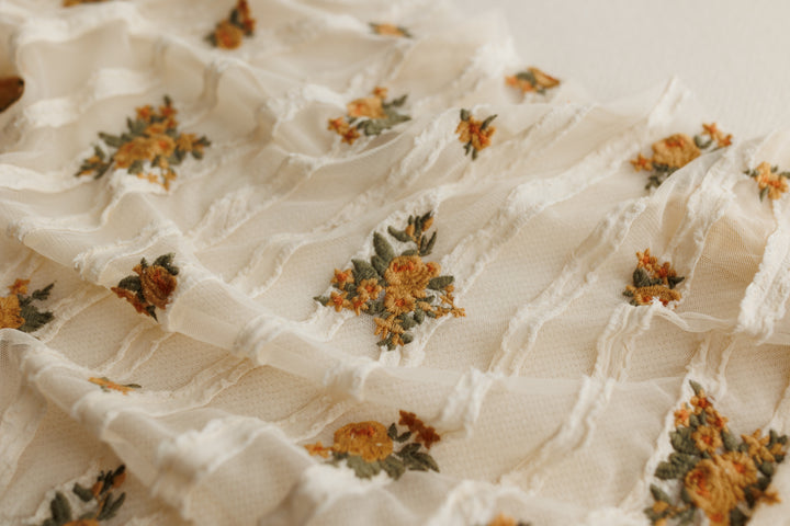 Gabby | Embroidered Floral Layer