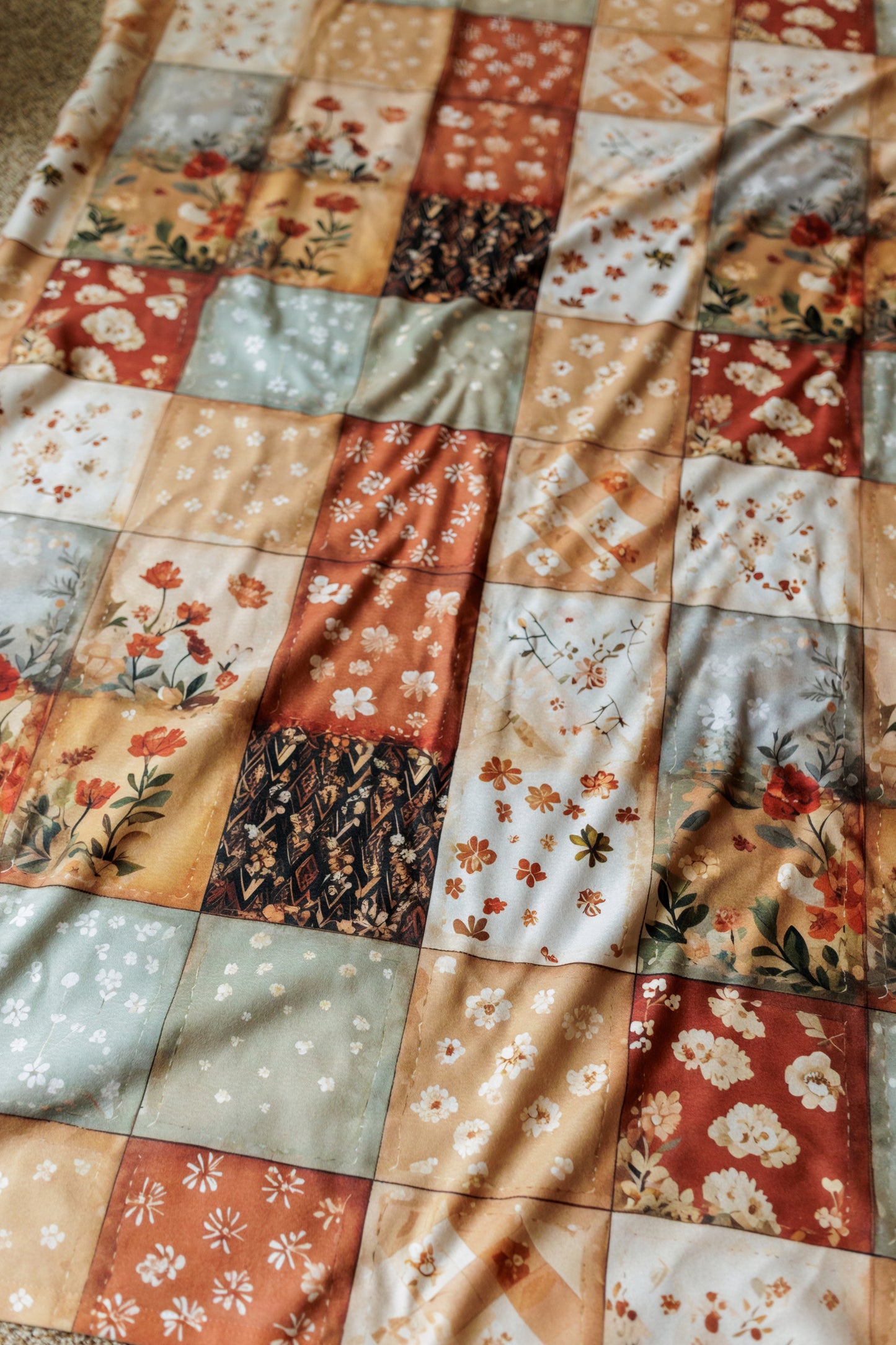 Vintage Patchwork Posing Fabric