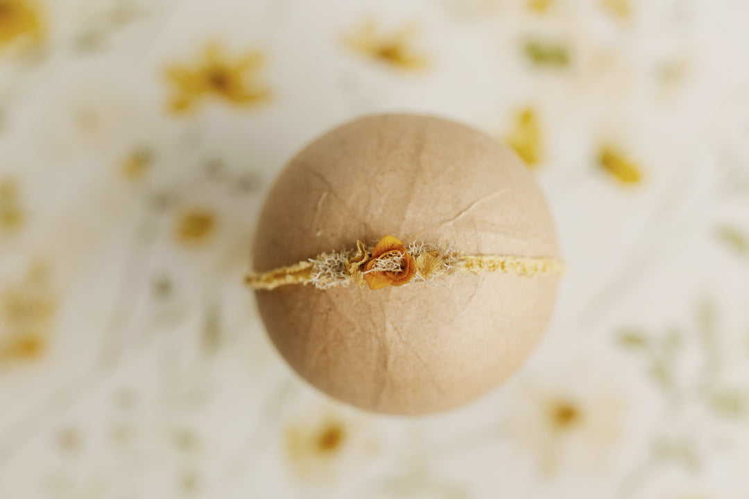 Andrena Newborn Tiebacks | Dainty Bow + Mini Floral Tieback