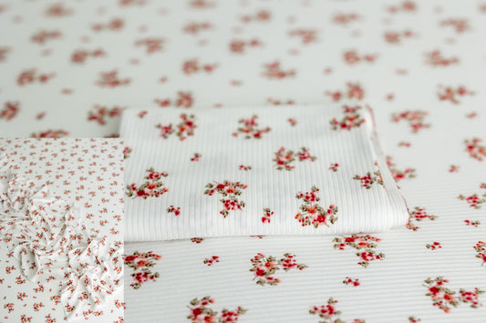 Rosette | White & Burgundy Floral