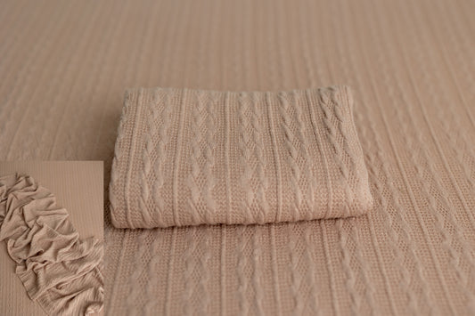 Tan cable drop/wrap set (stretchy)