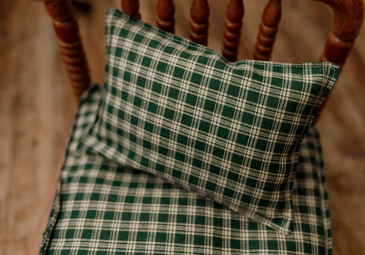 Pine & Plaid Newborn Bed Sheets + Pillowcase Set