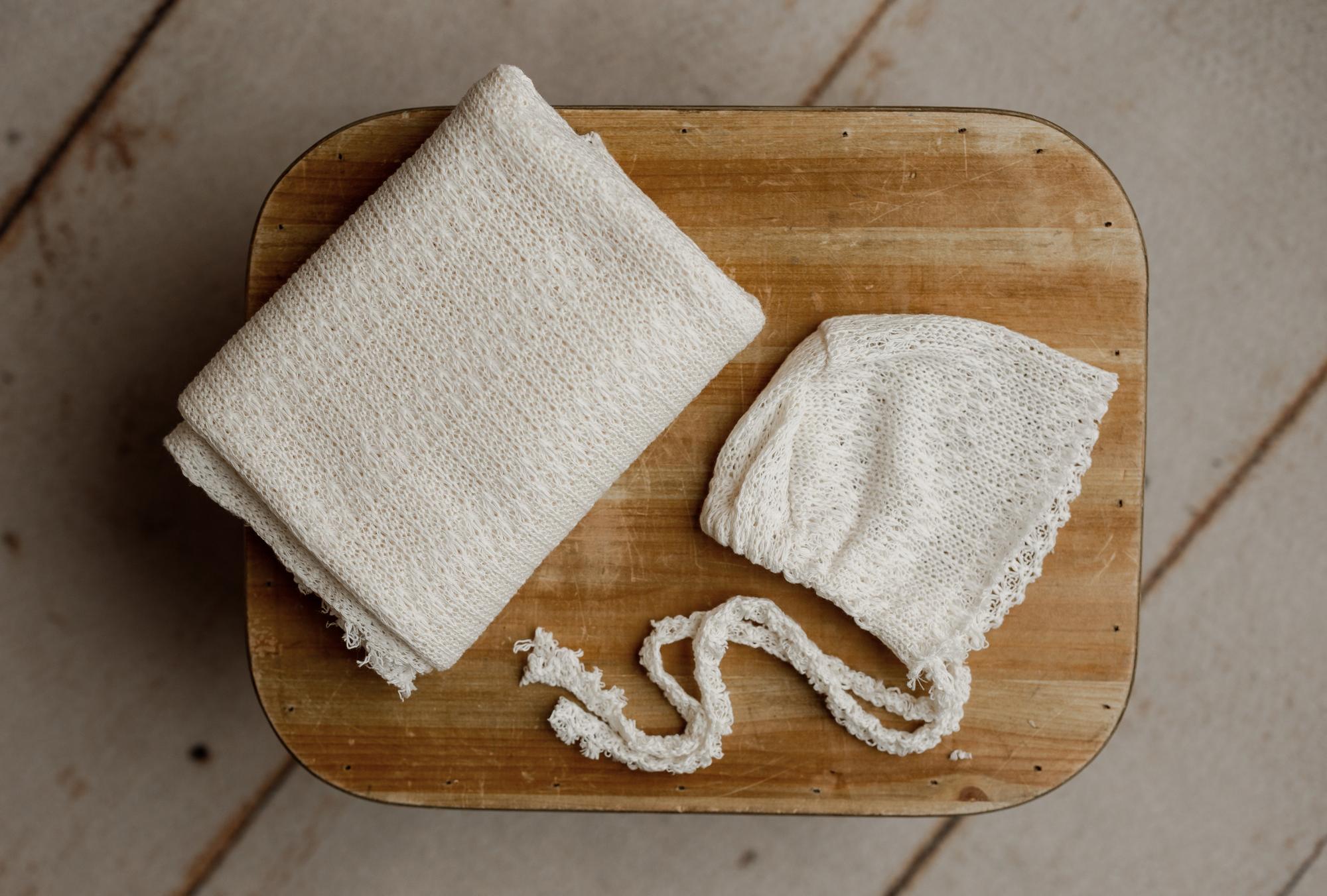 Willow | Ivory Newborn Bonnet