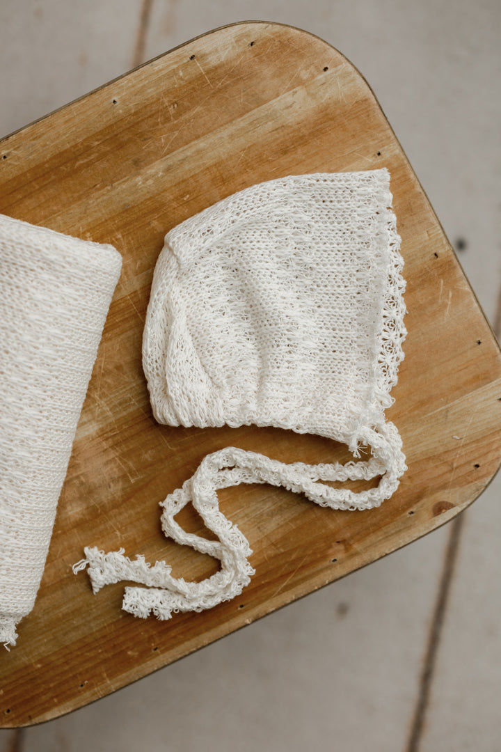 Willow | Ivory Newborn Bonnet