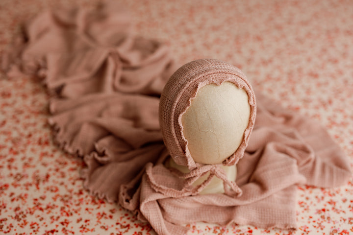 Petal & Pearl Posing Fabric & Ruffle Wrap