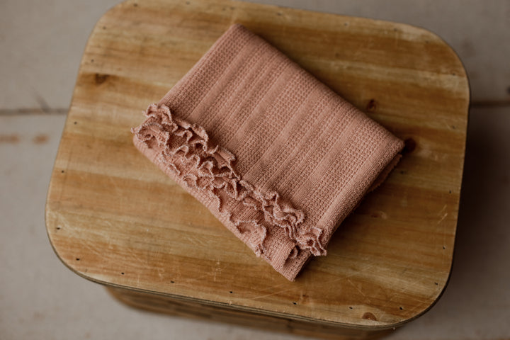 Petal & Pearl Posing Fabric & Ruffle Wrap