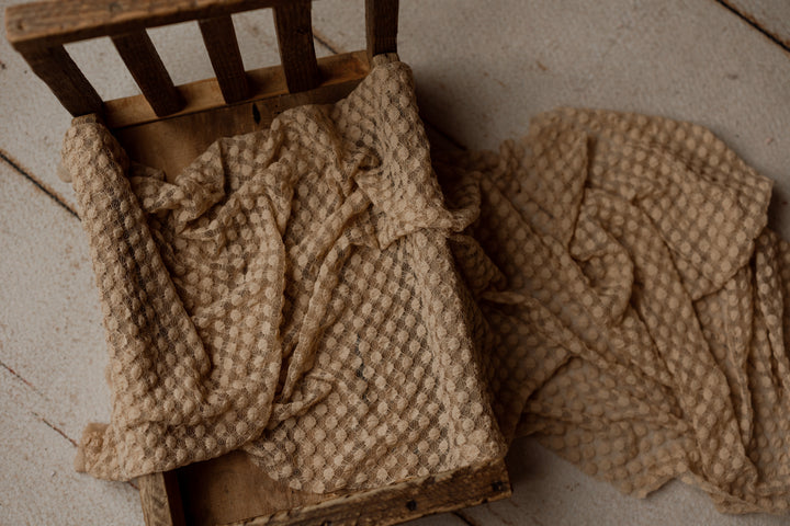 Toffee Bits Stretch Mesh Wrap