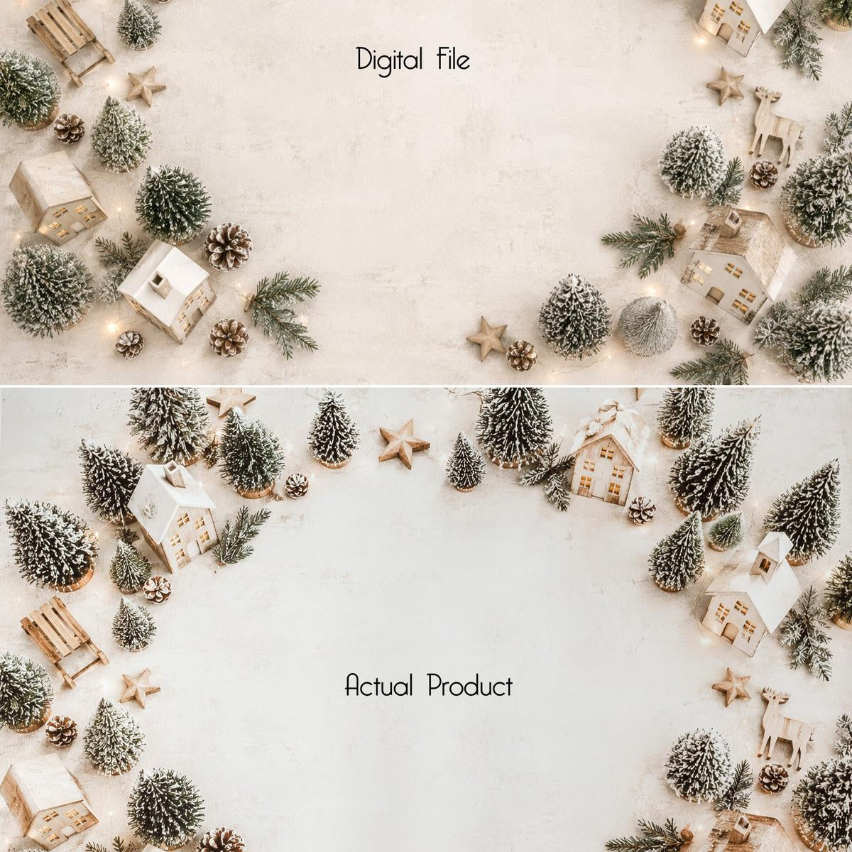 Christmas Village | Poly Paper Backdrop