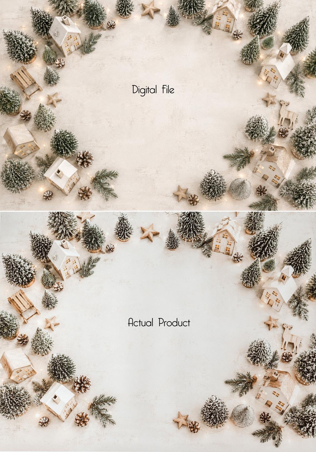 Christmas Village | Poly Paper Backdrop