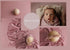 Mesa Rose newborn photography fabric in dusty rose with earthy clay undertones, shown with floral props and baby styling.