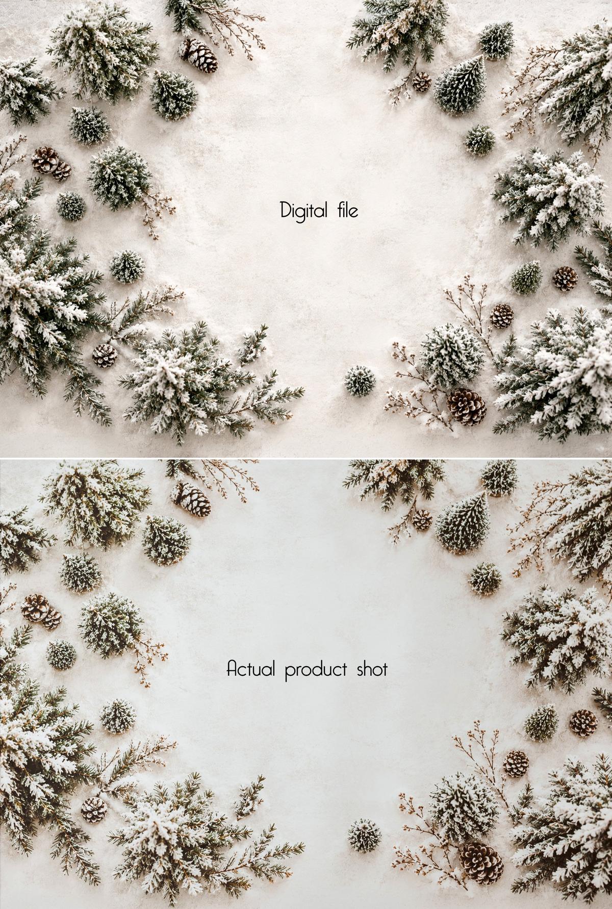 Snowy Pines | Poly Paper Backdrop